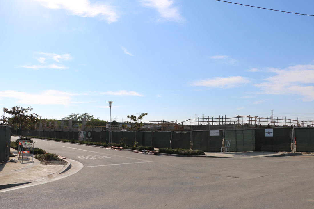 Construction continues on the northern site of the project.